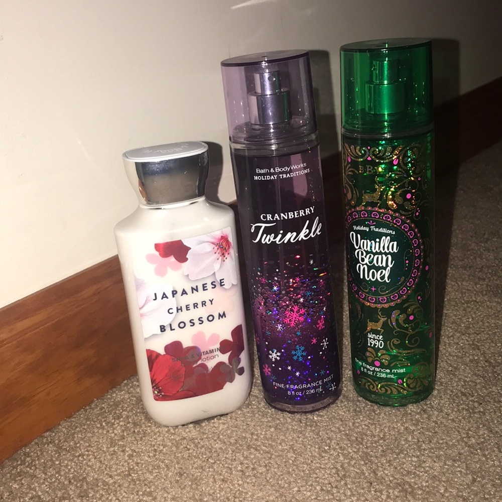Bath and Body Works Lotions and 2 Sprays